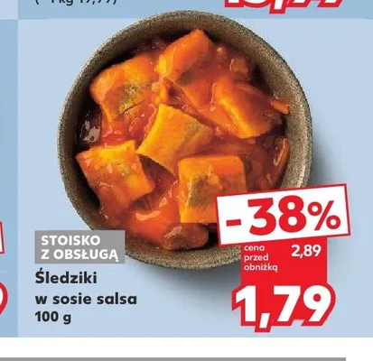 Śledziki w sosie salsa promocja w Kaufland