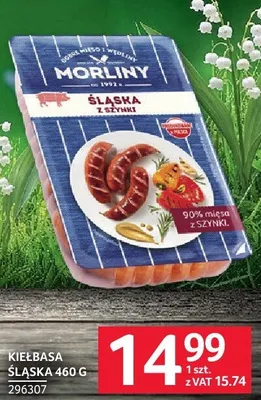 Kiełbasa śląska Morliny 460 g promocja w Selgros
