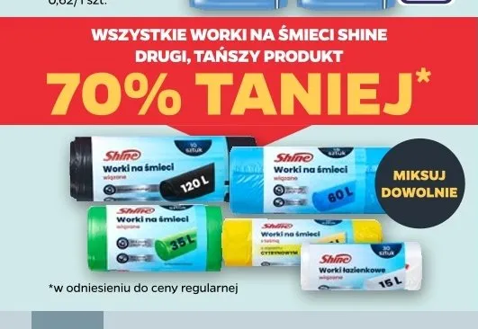 Worki na śmieci 35l Ufo promocja w Netto