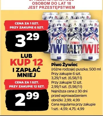 Piwo Żywiec promocja w Netto
