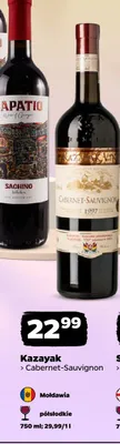 Wino czerwone Kazayak Cabernet-Sauvignon mołdawskie promocja w Netto