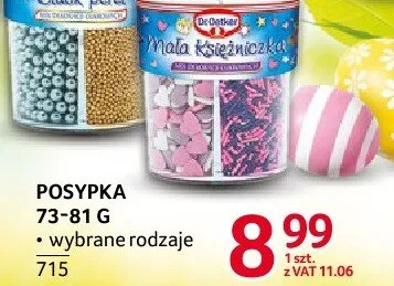 Posypka Dr. Oetker 73-81g promocja w Selgros
