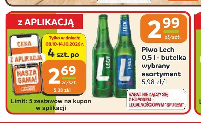 Piwo Lech promocja w Społem Częstochowa