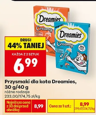 Przysmaki dla kota Creamy różne rodzaje promocja w Biedronka