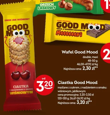 Ciastka maślane z cukrem, z nadzieniem o smaku: wiśniowym, jabłkowym promocja w Żabka