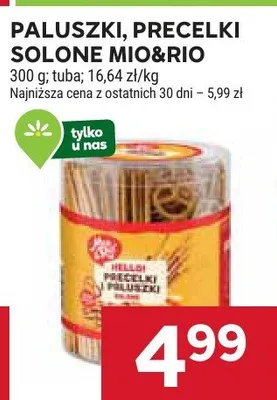 Paluszki, precelki solone promocja w Stokrotka