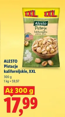 Pistacje kalifornijskie, XXL promocja w Lidl