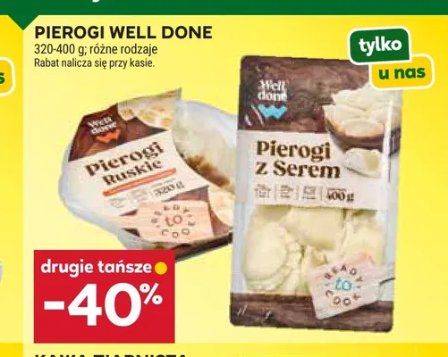 Pierogi ruskie Well Done promocja w Stokrotka