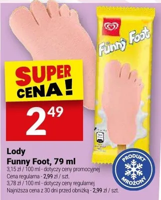 Lody Funny Foot Algida promocja w Twój Market
