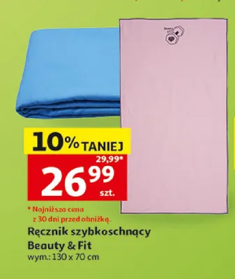 Ręcznik szybkoschnący Beauty & Fit promocja w Auchan