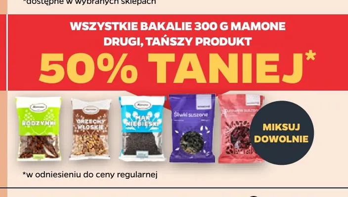 Orzechy włoskie Mamone promocja w Netto