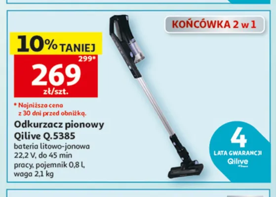 Odkurzacz pionowy Qilive Q.5385 promocja w Auchan