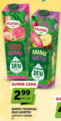 Napój Tropical Duo Hortex Czerwone Winogrono Gujawa promocja w ABC