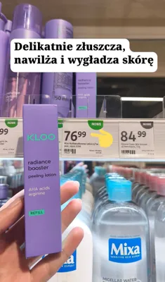 Radiance booster peeling lotion promocja w Rossmann