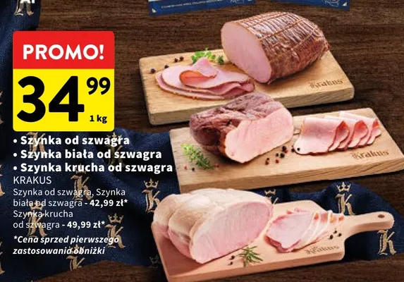 Szynka od szwagra Krakus promocja w Intermarche