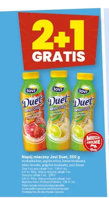 Napój mleczny Jovi Duet yuzu-banan promocja w Twój Market