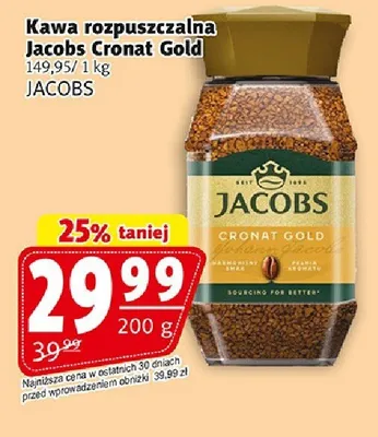 Kawa rozpuszczalna Jacobs Cronat Gold promocja w Prim Market