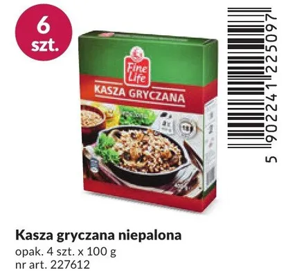 Kasza gryczana niepalona promocja w Makro