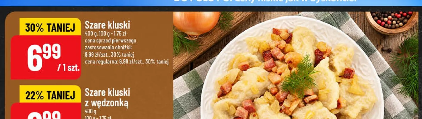 Szare kluski promocja w POLOmarket
