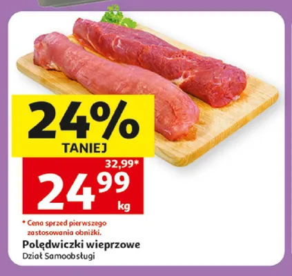 Polędwiczki wieprzowe promocja w Auchan