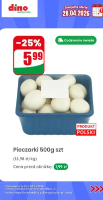 Pieczarki polskie promocja w Dino