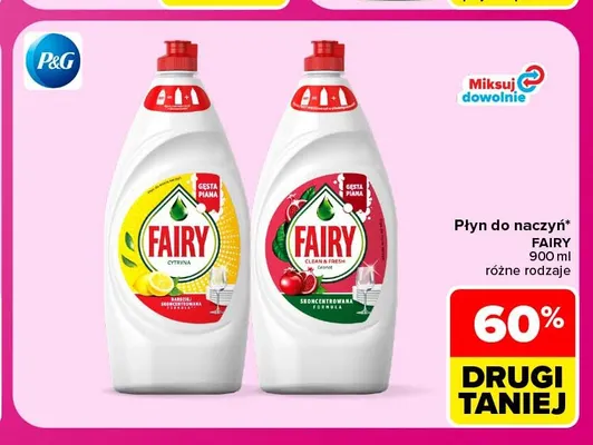 Płyn do naczyń Fairy promocja w Carrefour Market
