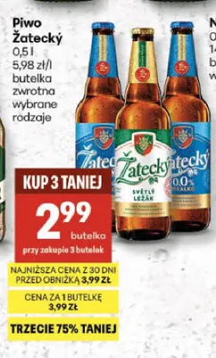 Piwo bezalkoholowe Žatecký promocja w Delikatesy Centrum