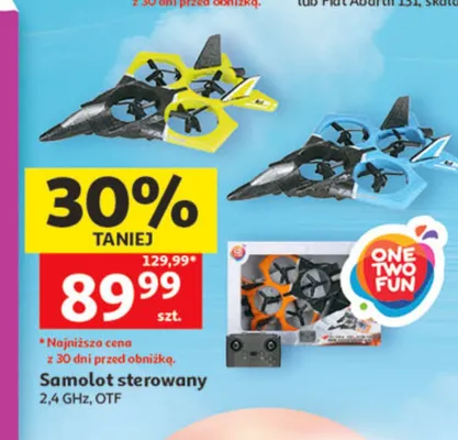 Samolot sterowany One Two Fun 2,4GHz promocja w Auchan