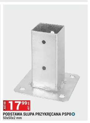 Podstawa słupa przykręcana Pspo promocja w Merkury Market