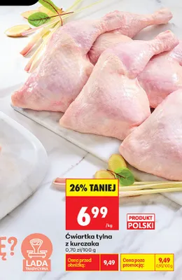 Ćwiartka tylna z kurczaka polska promocja w Biedronka