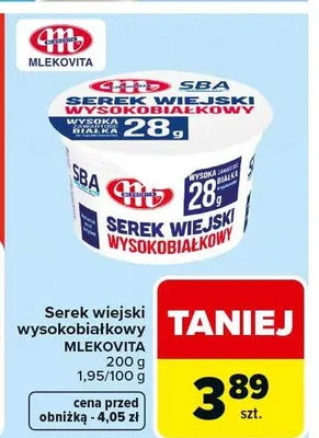 Serek wiejski wysokobiałkowy promocja w Carrefour Market