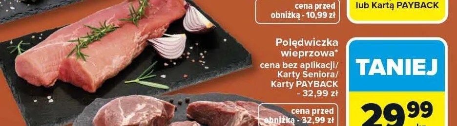 Polędwiczka wieprzowa promocja w Carrefour