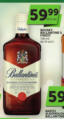Whisky Ballantine's Finest promocja w Groszek
