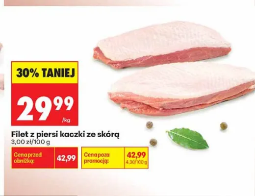 Filet z piersi kaczki ze skórą promocja w Biedronka