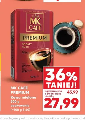 Kawa mielona MK Café Premium promocja w Kaufland