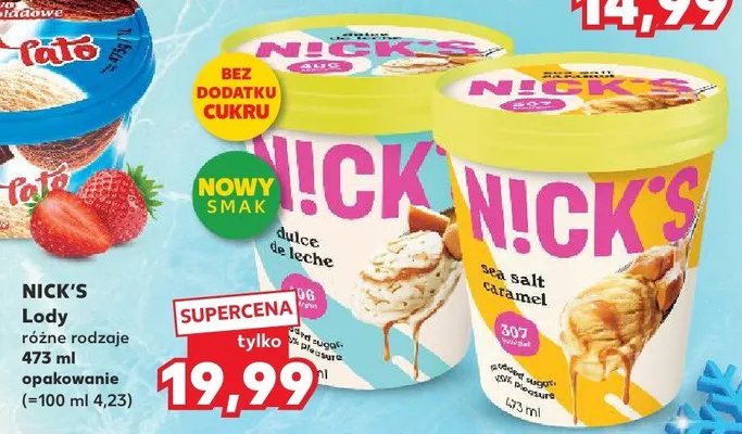 Lody różne rodzaje opakowanie promocja w Kaufland