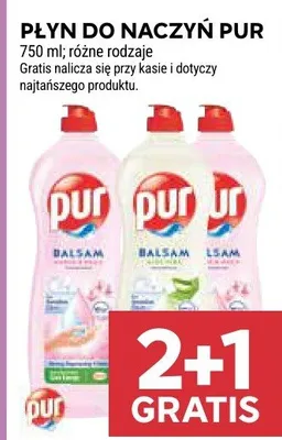 Płyn do naczyń Pur promocja w Stokrotka