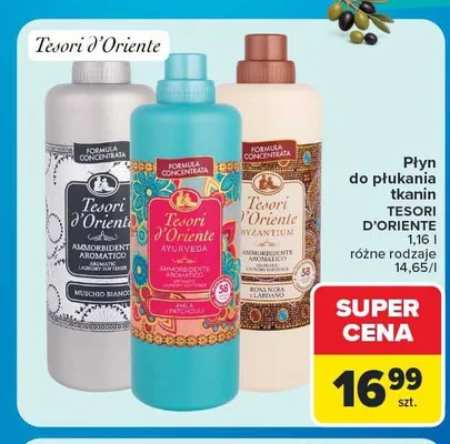 Płyn do płukania tkanin Tesori d'Oriente Muschio Bianco promocja w Carrefour