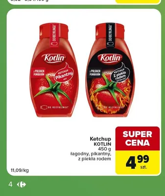 Ketchup Kotlin z piekła rodem promocja w Carrefour Express