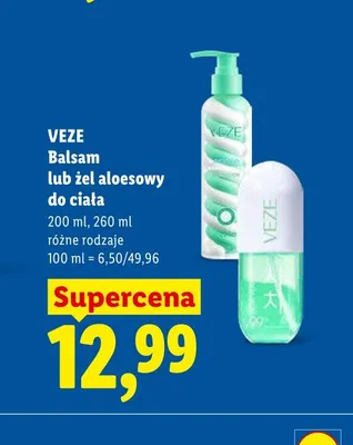 Balsam lub żel aloesowy do ciała Veze promocja w Lidl