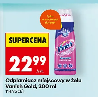 Odplamiacz miejscowy w żelu promocja w Biedronka