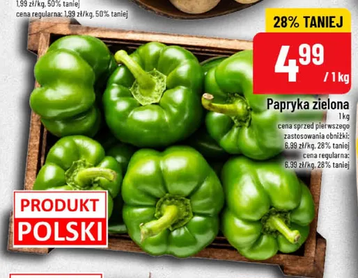 Papryka zielona promocja w POLOmarket