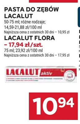 Pasta do zębów Lacalut Flora promocja w Stokrotka