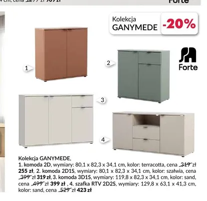 Komoda 3D1S Forte Ganymede promocja w Salony Agata