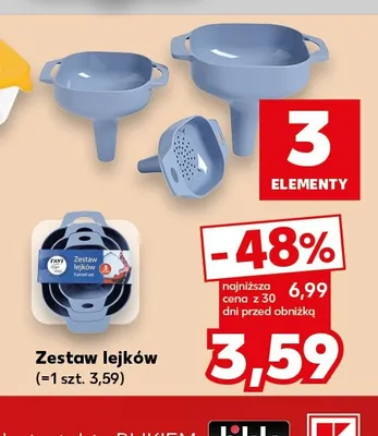 Zestaw lejków promocja w Kaufland