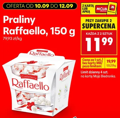 Praliny Raffaello promocja w Biedronka