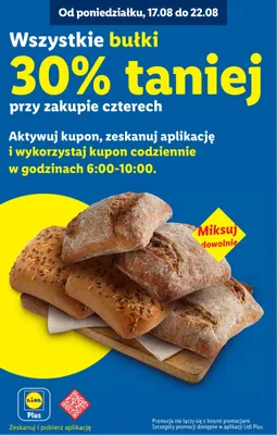 Bułki promocja w Lidl