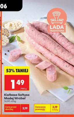 Kiełbasa Sołtysa Madej Wróbel promocja w Biedronka