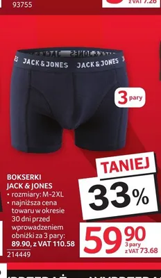 Bokserki męskie Jack & Jones 3-pak promocja w Selgros