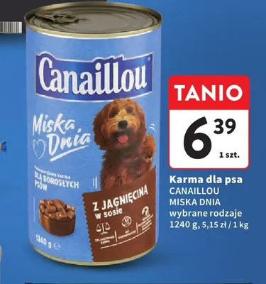 Karma dla psa Canaillou Miska Dnia promocja w Intermarche